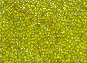Yellow Crystal-4909 Glass Pebble Mosaic