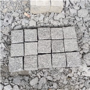 G603 New Bianco Crystal Grey Paving Cube Stone