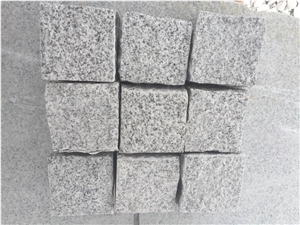 G603 New Bianco Crystal Grey Paving Cube Stone