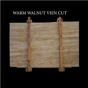 Noce Warm Walnut Vein Cut Travertine Slabs