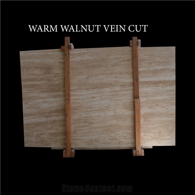 Noce Warm Walnut Vein Cut Travertine Slabs