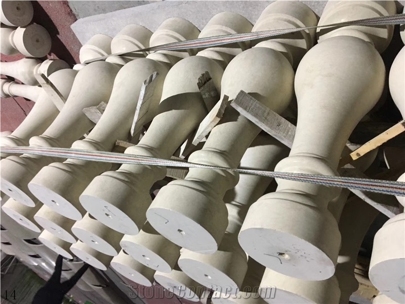Anatolian Beige Marble Stair Baluster Balustrades