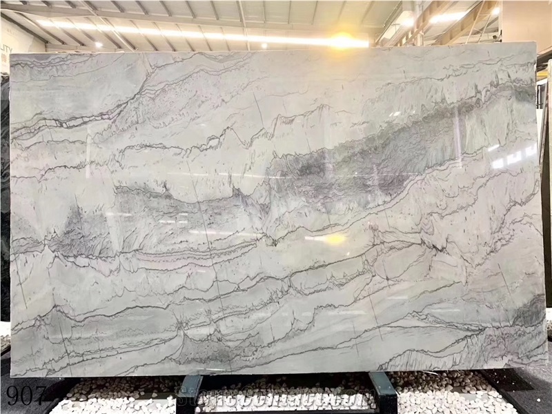 Brazil Calacatta Apuano Marble White Stone Slab