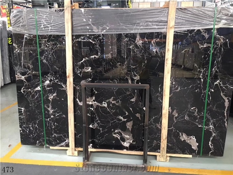 Century Black Ice Flower Flooring Tiles Indoor