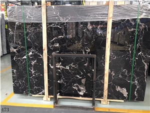 China Century Black Ice Marble Slab Walling Tiles