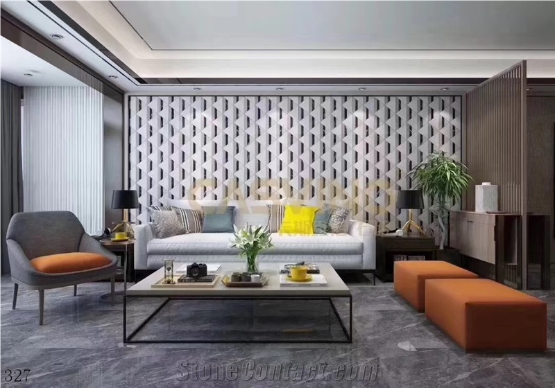 China Imperial Grey Marble Slab Tiles Walling Use