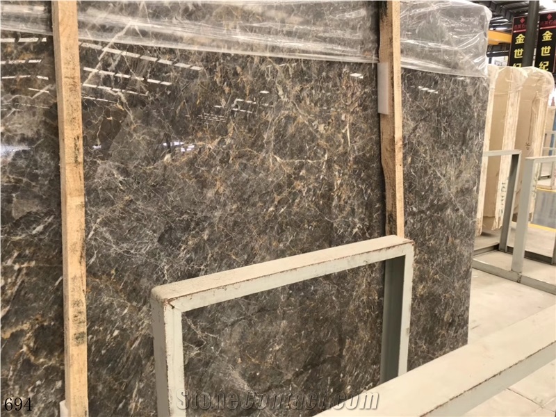 China Louis Gold Marble Slab Tiles Wall Cladding