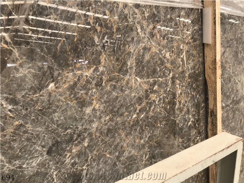 China Louis Gold Marble Slab Tiles Wall Cladding