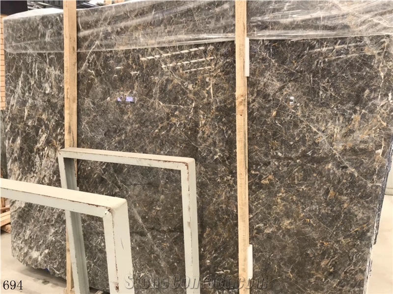 China Louis Gold Marble Slab Tiles Wall Cladding