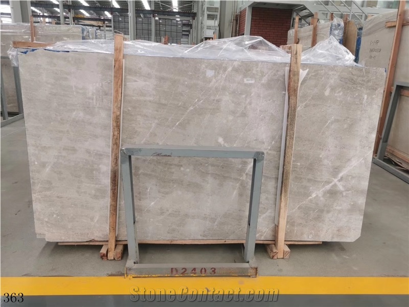 China Milano Light Grey Marble Slab Tiles Walling