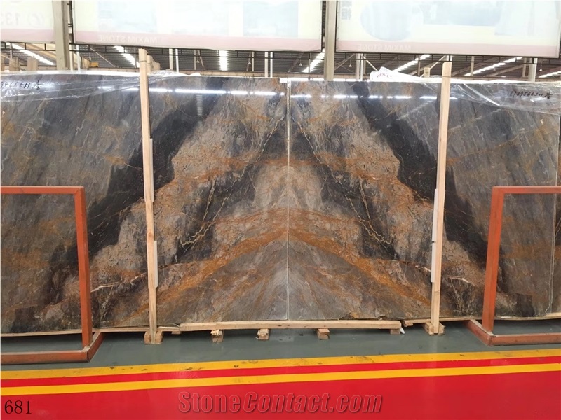 China Provence Grey Marble Slab Tiles Floor Use