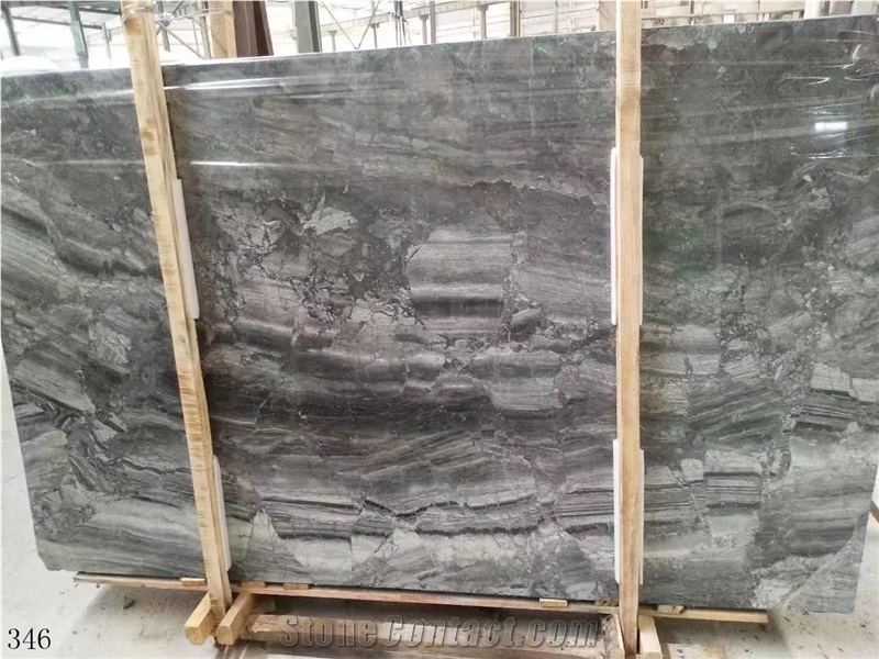 China Serbia Grey Marble Slab Tiles Wall Cladding