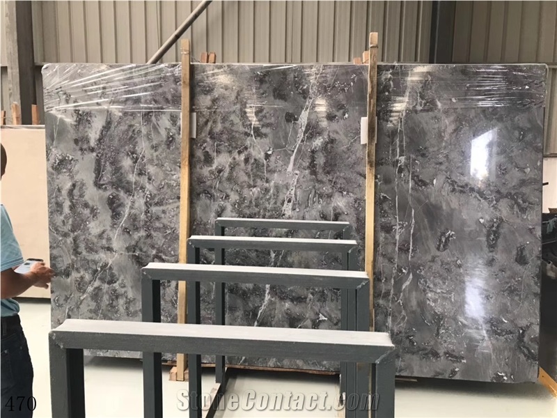 Fior Di Bosco Grey Etruscan Gray Stone Slab Tile