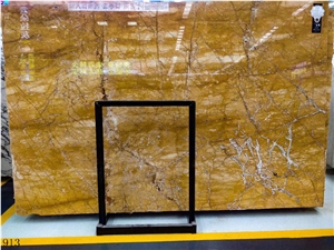 Fulvio Marble Yellow Golden Anna Marble Slab Tile