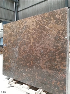 Golden Coffee Marble Slab Wall Floor Tiles