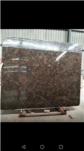 Golden Coffee Marble Slab Wall Floor Tiles