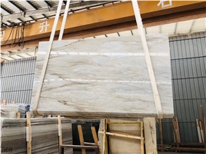 Hebei Crystal Wooden Vein Marble Slab Tile Floor
