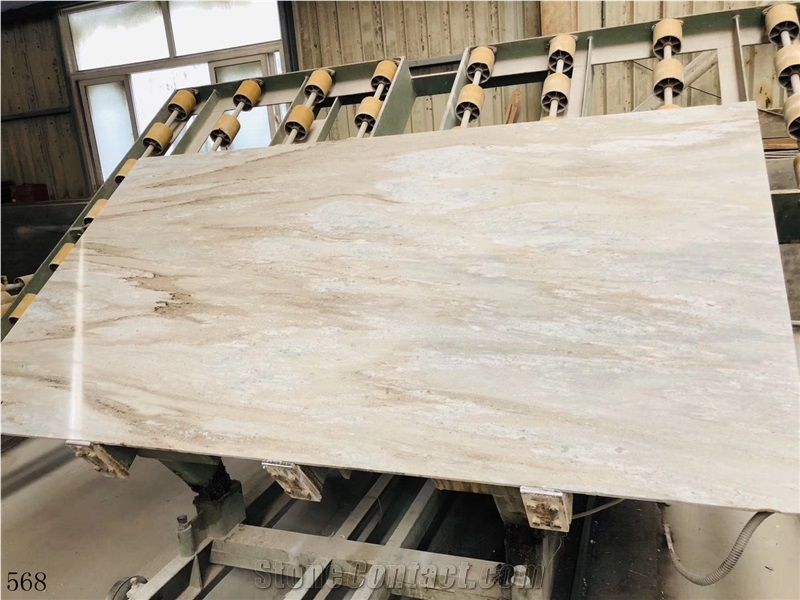 Hebei Crystal Wooden Vein Marble Slab Tile Floor