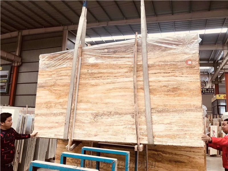 Iran Antique Yellow Travertine Azarshar Giallo