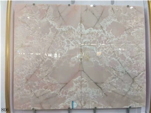 Iran Naghadeh Pink Onyx Slab Wall Tiles Vanity Use