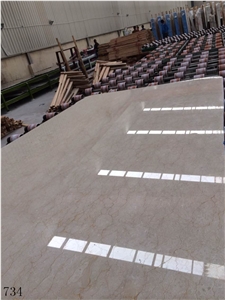 Iran Silk Beige Marble Slab Wall Floor Tiles Use