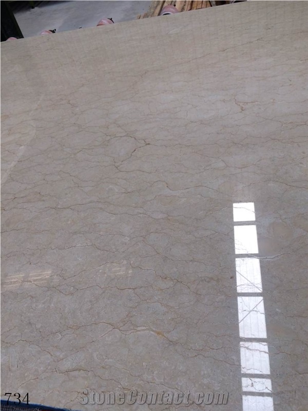 Iran Silk Beige Marble Slab Wall Floor Tiles Use