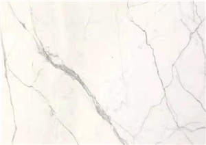Italy Calacatta White Slab Tiles Marble Pattern