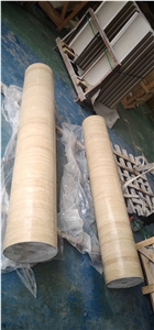Italy Yellow Travertino Tipo Travertine Column