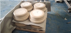 Italy Yellow Travertino Tipo Travertine Column