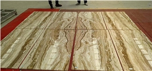 Jade Travertine Honey Traonyx Slab in China Market Jade Travertine Honey Traonyx Slab in China Market