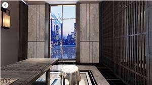 Misty Rain Ash Marble Slabs Ornamental Stone