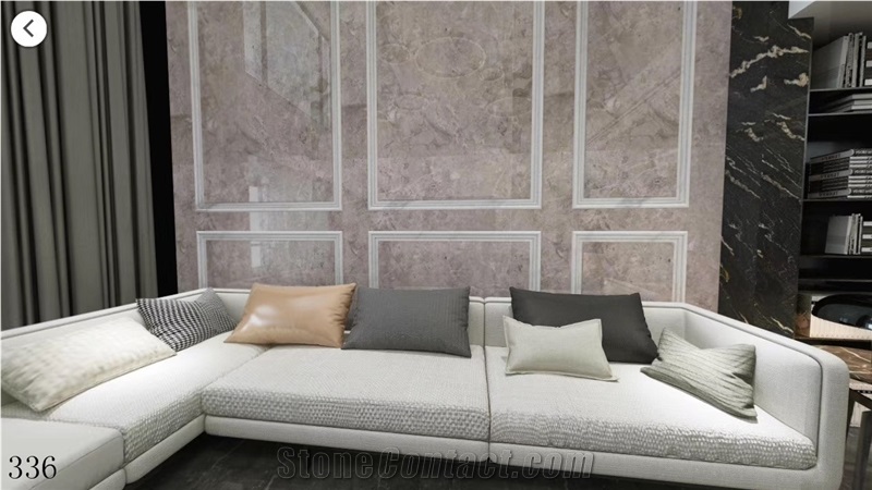 Misty Rain Ash Marble Slabs Ornamental Stone