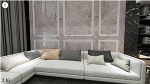 Misty Rain Ash Marble Slabs Ornamental Stone