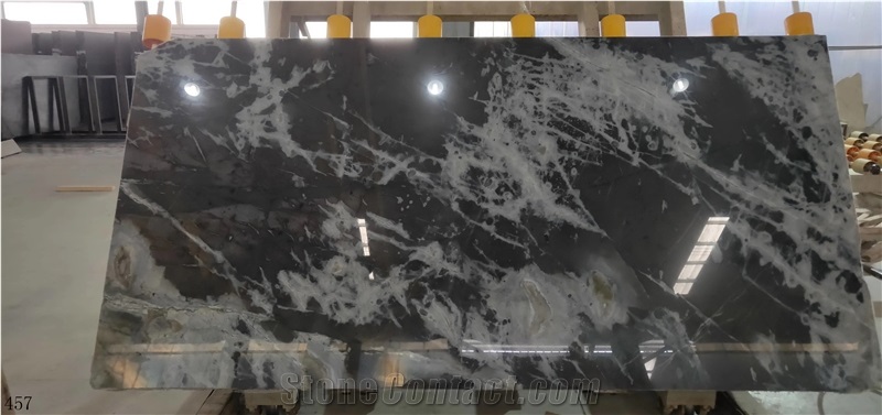 Negro Pinta Marmol Black Marble Slab Tile Stone