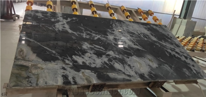 Negro Pinta Marmol Black Marble Slab Tile Stone