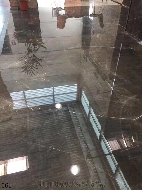 New Grey Marble Real Madrid Ash Stone Slab Floor