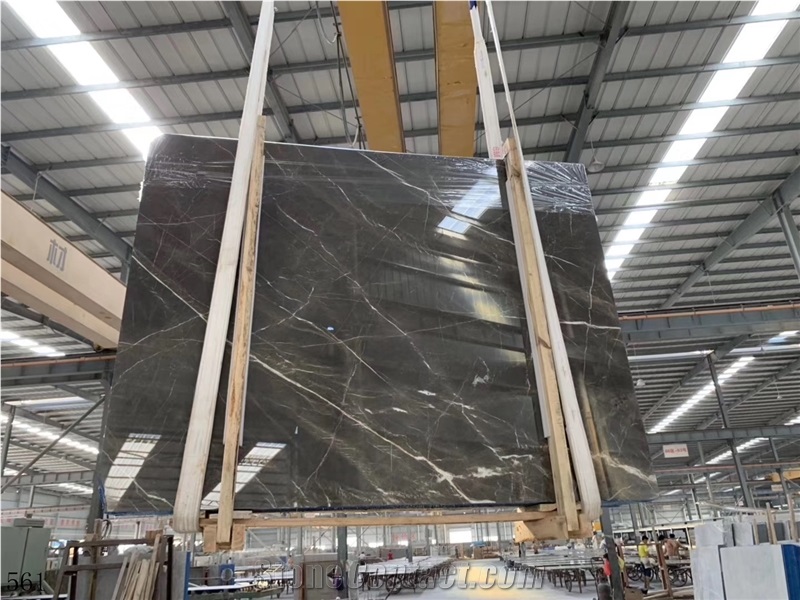 New Grey Marble Real Madrid Ash Stone Slab Floor