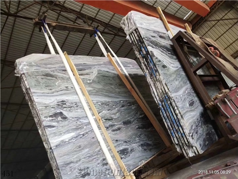 Nimbus Wooden Mulicolor Marble Slab Wall Tile