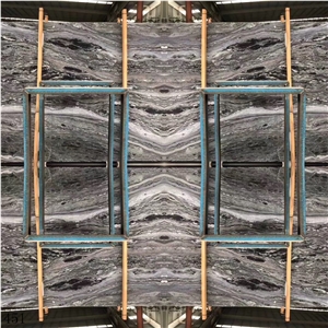 Nimbus Wooden Mulicolor Marble Slab Wall Tile