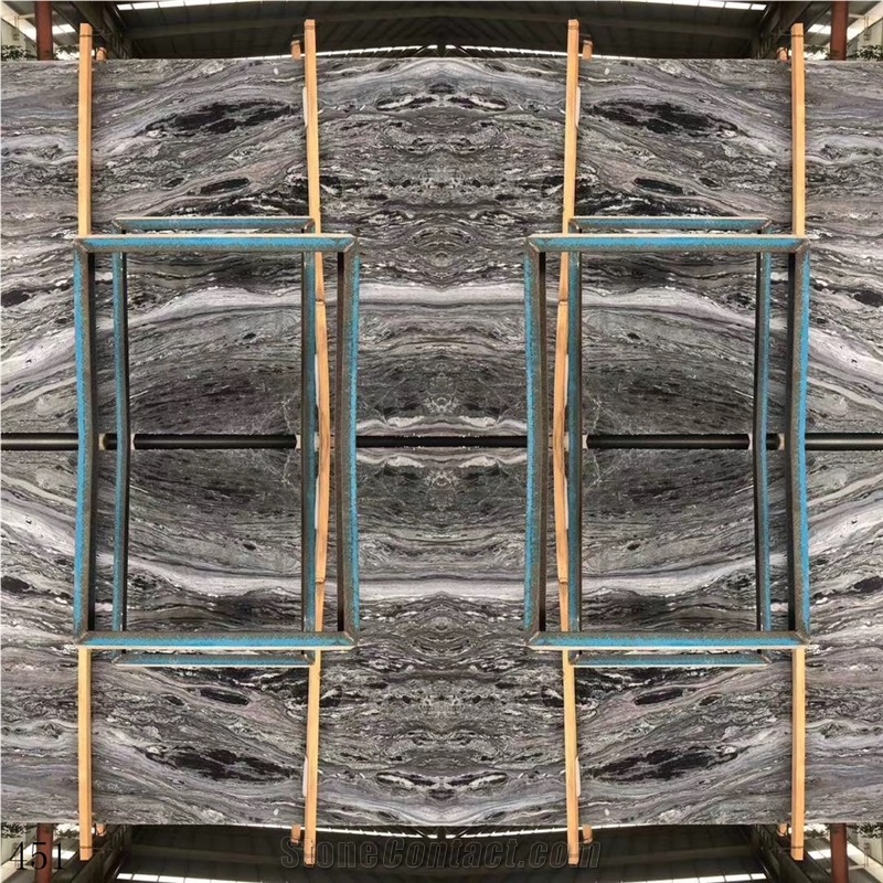 Nimbus Wooden Mulicolor Marble Slab Wall Tile