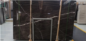 Noir Aziza Laurent White Black Marble Slab Tile
