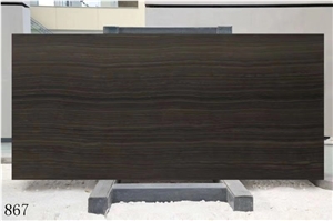 Obama Wood Marble Serpeggiante Tobacco Brown Slab