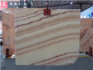 Seben Rainbow Honey Onyx Slab Tiles Wall Cladding