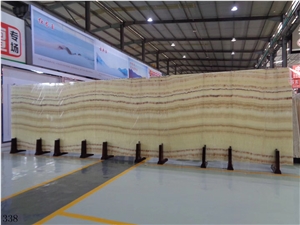 Seben Rainbow Honey Onyx Slab Tiles Wall Cladding