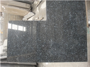 Norway Silver Pearl Blue Granite Thick Slabs For Buliding
