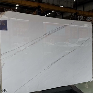Tajikstan Linken White Marble Slab Waling Tiles