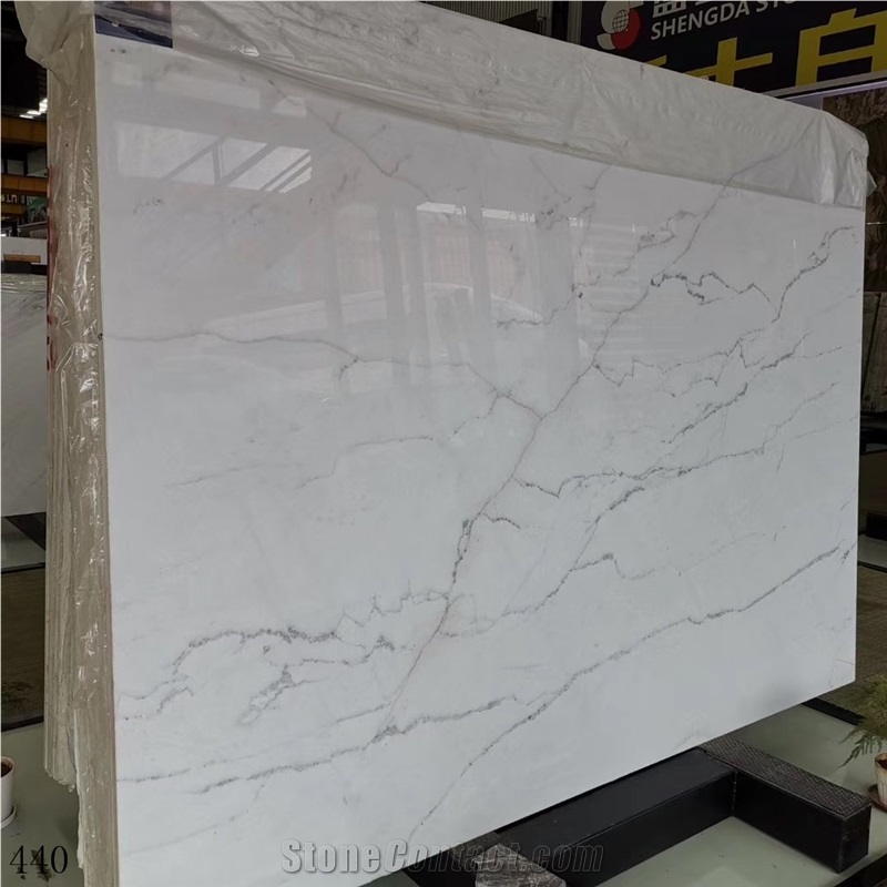 Tajikstan Linken White Marble Slab Waling Tiles