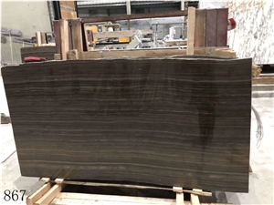 Tobacco Antique Brown Obama Wood Grain Vein Marble