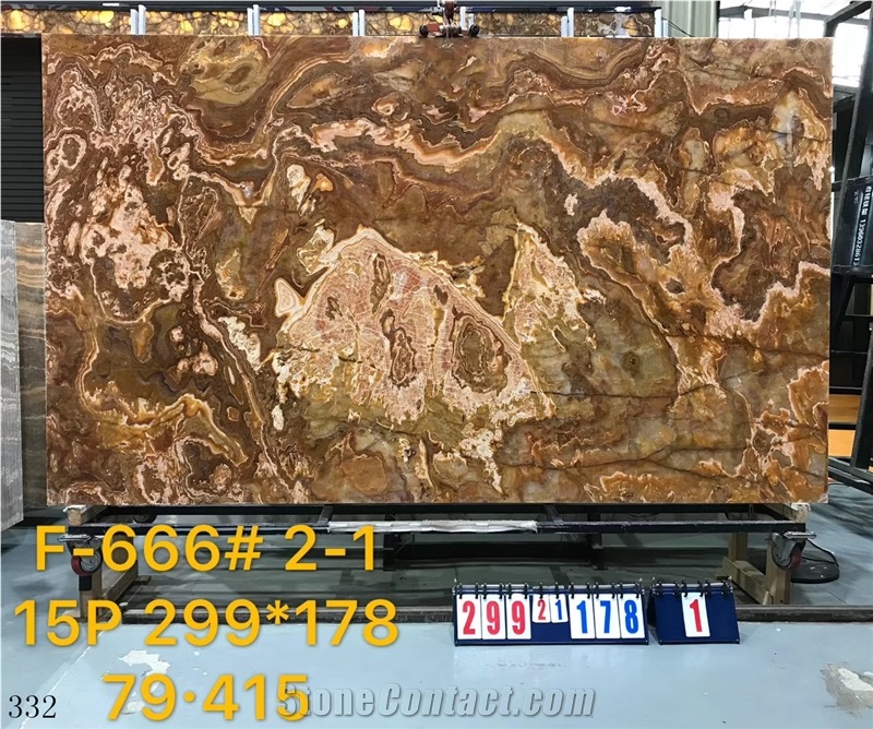 Turkey Tiger Onyx Sivas Multicolor Onyx Wall Panel