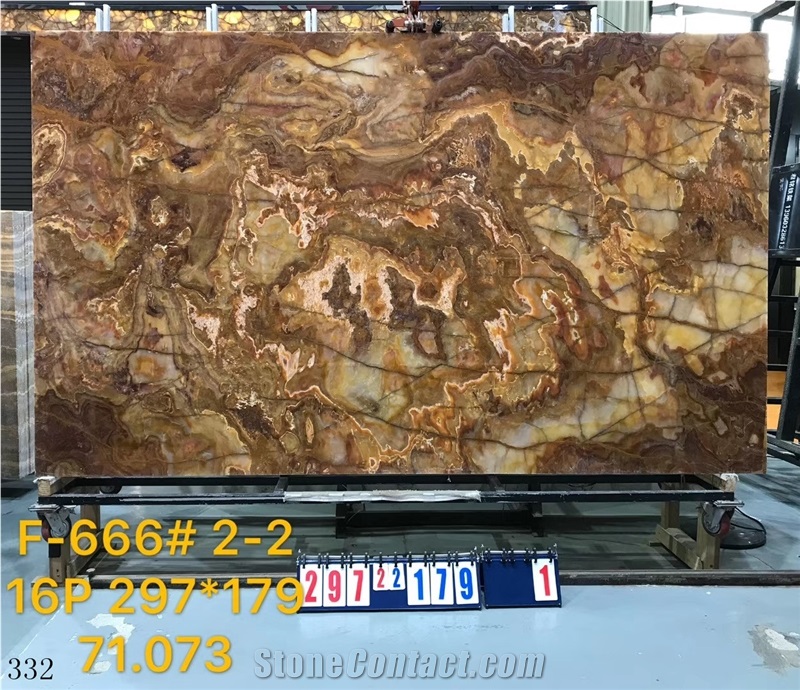 Turkey Tiger Onyx Sivas Multicolor Onyx Wall Panel